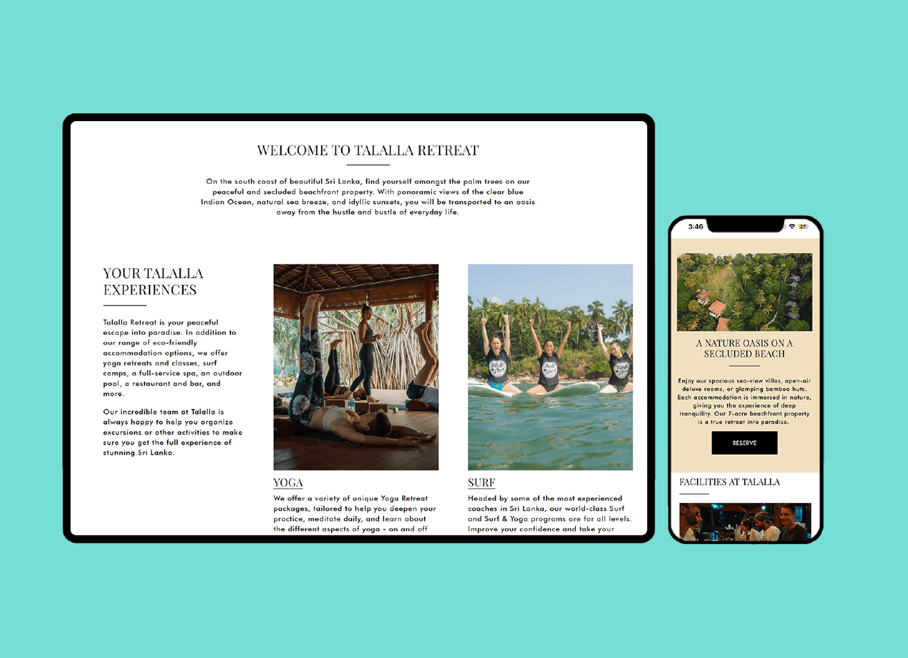 cover image for talalla retreat project